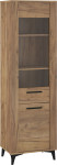 Aukšta vitrina Meblocross Sigma SIG-15, ruda