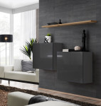 Sekcija ASM Switch SB 1, pilkos/ąžuolo spalvos