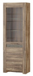 Vitrina Szynaka Meble Belveder 10, ąžuolo spalvos