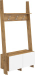 Kabykla Meblocross Rack, tamsaus ąžuolo/baltos spalvos