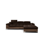 Minkštas kampas NORE Ricardo, tamsiai rudas/rudas