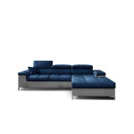 Minkštas kampas NORE Ricardo, mėlynas/pilkas