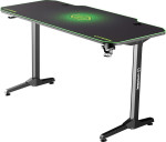 Žaidimų stalas Ultradesk Frag, juodas/žalias