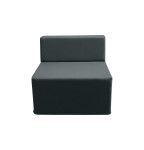 Fotelis Wood Garden Ancona 78 Eco, tamsiai pilkas