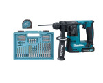 Akumuliatorinis perforatorius Makita HR140DWAE1 12V + 65 vnt. priedų rinkinys