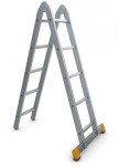 Kopėčios dvipusės, šarnyrinės, dviejų dalių, 2x5 pakopų FORTE (SLOVAKIJA)