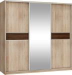 Spinta su veidrodžiu Puerto L220D, ąžuolo/rudos spalvos