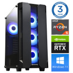 Intop Ryzen 5 5500 32GB 1TB SSD M.2 NVME+2TB RTX3050 8GB WIN11