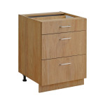 Virtuvinė spintelė Laxy 60/81 3S, ruda