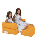 Sėdmaišis Kids Double Seat Pouf, oranžinis