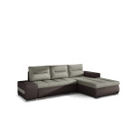Dešininė kampinė sofa Eltap Ottavio, žalia/ruda