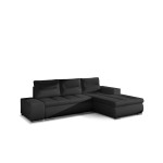 Dešininė kampinė sofa Eltap Ottavio, juoda