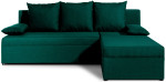 Universalus minkštas kampas NORE Gino, žalias