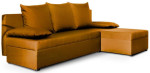Universalus minkštas kampas NORE Gino, geltonas