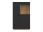 Vitrina Black Red White Zenda, ruda/juoda