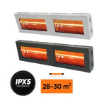 Halogeniniai infraraudonųjų spindulių šildytuvai Varma V400/2-40X5FM, 4000 W