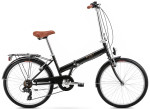 Sulankstomas dviratis Romet Jubilat Eco 2024 24", juodas