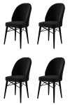 Kėdės rinkinys (4 vienetai) Ritim - Black