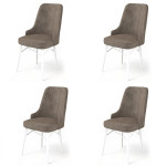 Kėdės rinkinys (4 vienetai) Pare - Cappuccino, White