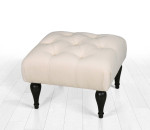 Pouffe Floral - Cream