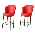Baro kėdė (2 vienetai) Uras - Red, Black