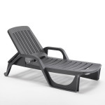 Šezlongas Zanzibar, pilkas
