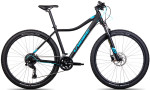 Kalnų dviratis Unibike Fusion Lady 2024 29", juodas/mėlynas