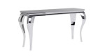 Konsolė Signal Meble Prince C, sidabrinė
