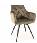 2-jų kėdžių komplektas Signal Meble Mango Velvet, žalias