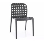 4-ių kėdžių komplektas Signal Meble Strip, juodas