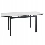 Stalas Signal Meble GD017, baltas/juodas