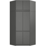 Kampinė spinta Akord S100, pilka