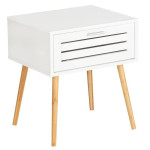 Mini komoda, pagalbinis staliukas su stalčiumi FINJA, bambukas, WENKO