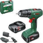 Akumuliatorinis suktuvas-gręžtuvas Bosch EasyDrill 18V-40, 18 V, su akumuliatoriumi ir krovikliu