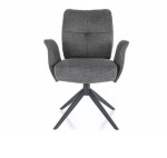 2-jų kėdžių komplektas Signal Meble Wing Brego, tamsiai pilkas