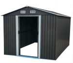Metalinis sodo namelis, 312x257x202 cm, pilkas
