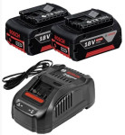 Akumuliatoriai Bosch GBA, 18 V, 5.0 Ah Li-ion, su įkrovikliu 
