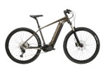 KROSS Level Boost 2.0 / 504 Wh / Brown-Gold Gloss / elektrinis kalnų (MTB) dviratis - S dydis