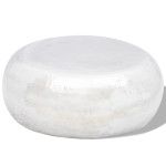 Kalto aliuminio kavos staliukas, sidabro spalvos 