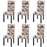  Valgomojo kėdės, 6vnt., įvairių spalvų, audinys