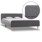 Lovos rėmas, šviesiai pilkos spalvos, 120x200 cm, audinys