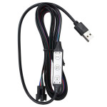 Lovos rėmas su LED, baltos spalvos, 120x200cm, dirbtinė oda 