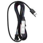 Lovos rėmas su LED, baltos spalvos, 140x200cm, dirbtinė oda 