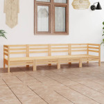 Sodo poilsio baldų komplektas, 4 dalių, pušies medienos masyvas