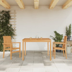 Sodo valgomojo baldų komplektas, 3 dalių, tikmedžio masyvas