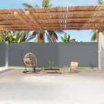 Ištraukiama šoninė pertvara, antracito spalvos, 220x1200cm