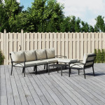 Sodo komplektas su smėlio pagalvėlėmis, 7 dalių, plienas