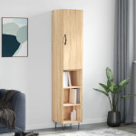 Komoda, sonoma ąžuolo spalvos, 34,5x34x180cm, apdirbta mediena