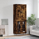 Komoda, dūminio ąžuolo spalvos, 69,5x34x180cm, apdirbta mediena