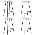 Baro taburetės, 4vnt., mango medienos masyvas